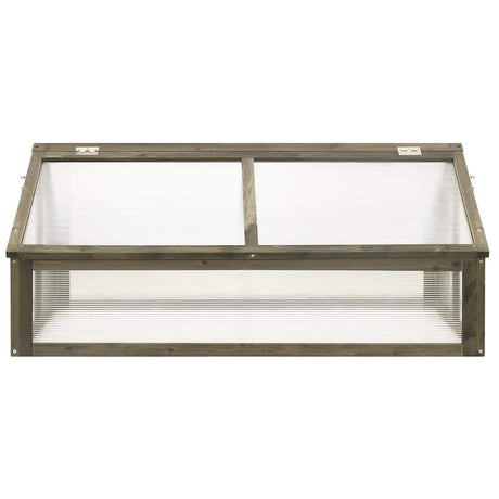 Vidaxl Greenhouse 114x80x50 cm Vurenhout Grau