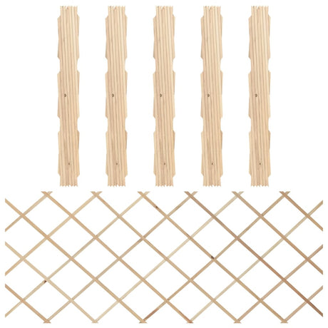 Vidaxl Garden Slat Works 5 St 180x80 cm Festkieferholz