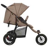 Vidaxl Pram Staal Taupe