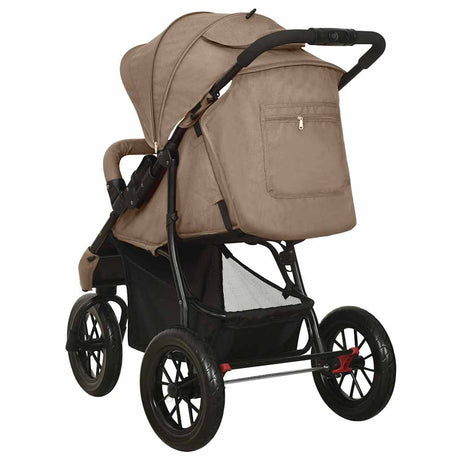 Vidaxl Pram Staal Taupe