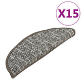 VIDAXL -Treppenmatten 15 ST 56x17x3 cm Anthrazit -ausgelöst