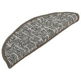 VIDAXL -Treppenmatten 15 ST 56x17x3 cm Anthrazit -ausgelöst