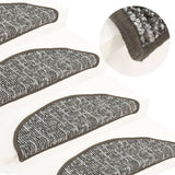 VIDAXL -Treppenmatten 15 ST 56x17x3 cm Anthrazit -ausgelöst
