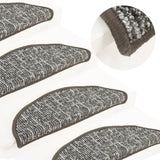 VIDAXL -Treppenmatten 15 ST 65x21x4 cm Anthrazit -ausgelöst