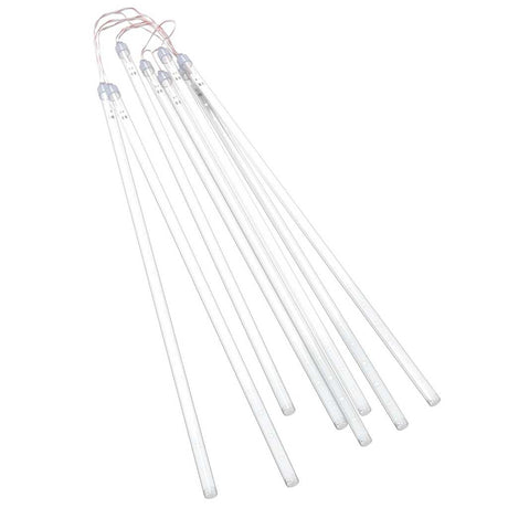 Vidaxl meteoorlichten 8 st 288 led's binnen buiten 50 cm blauw