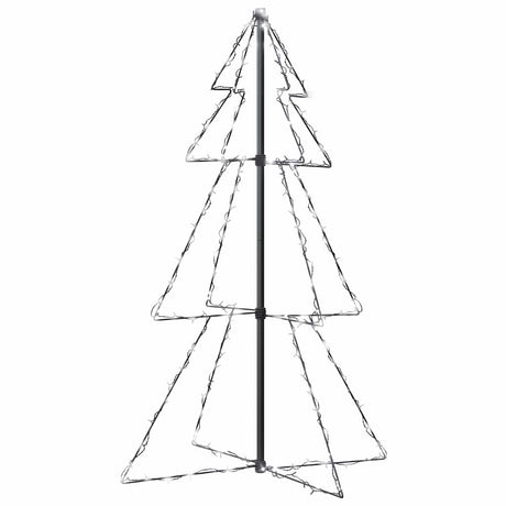 VIDAXL KegelKERSTBOOM 160 LEDs innerhalb und außerhalb von 78x120 cm