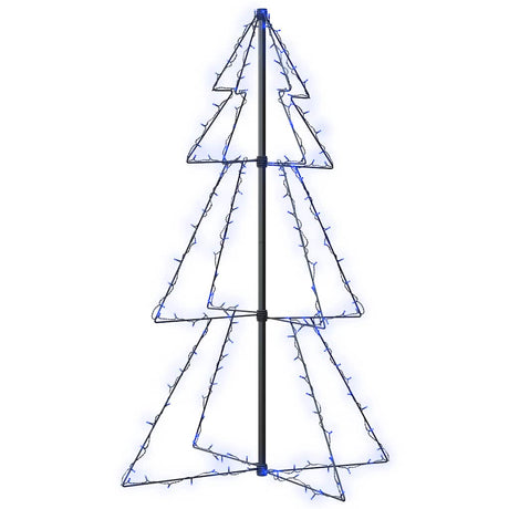 VIDAXL KegelKERSTBOOM 160 LEDs innerhalb und außerhalb von 78x120 cm