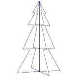 VIDAXL KegelKERSTBOOM 240 LEDs innerhalb und außerhalb von 118x150 cm