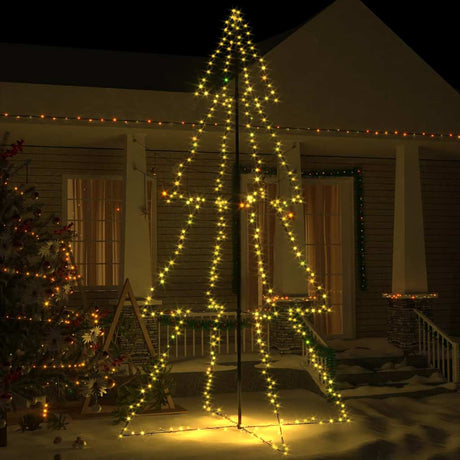 VIDAXL KegelKERSTBOOM 360 LEDs innerhalb und außerhalb von 143x250 cm