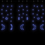 Vidaxl Light Girland Star und Mond Fernbedienung 138 LEDs Blau