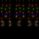 Vidaxl Light Garland Star und Mond 345 LEDs Multi -Colored