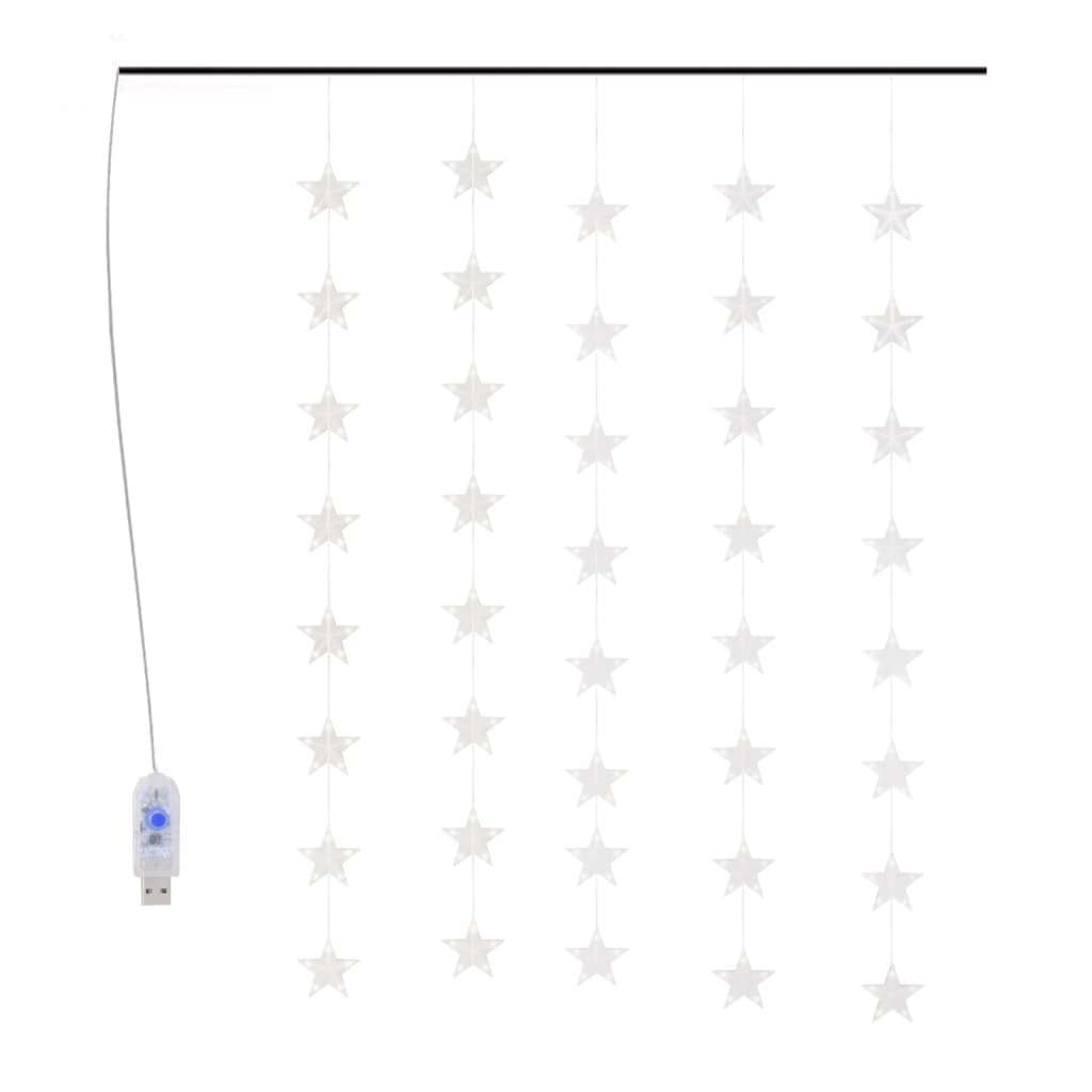 Vidaxl Light Corder Stars mit 200 LEDs und 8 Funktionen kalt weiß