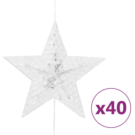 Vidaxl Light Cord Vorhangsterne mit 200 LEDs 8 Funktionen Multi -Colored