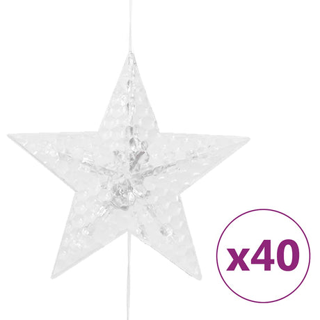Vidaxl Light Cord Vorhangsterne mit 200 LEDs 8 Funktionen Multi -Colored
