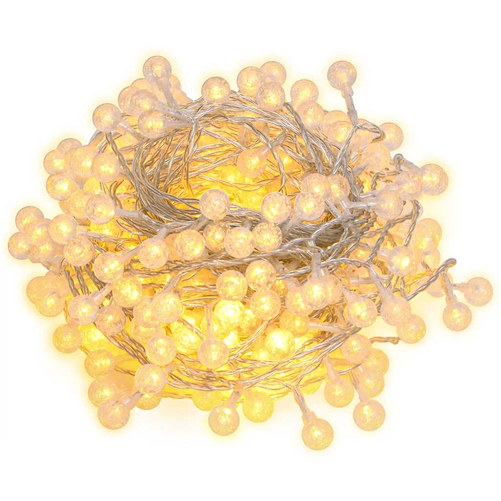 Vidaxxl Lichtkabel mit 400 LEDs, 8 Funktionen, warmweiß, 40 m