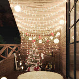 Vidaxxl Lichtkabel mit 400 LEDs, 8 Funktionen, warmweiß, 40 m