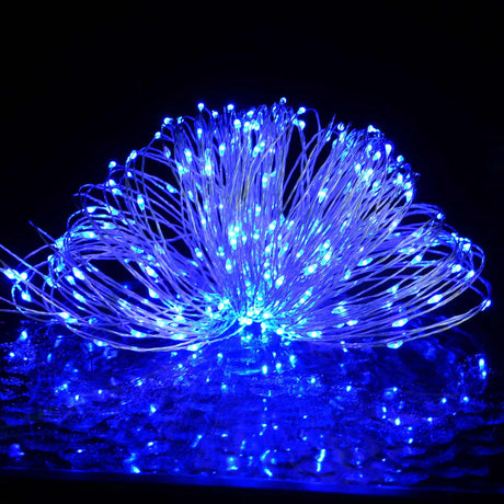 VidaXL-Lichtkabel mit 400 microLEDs blau 8 Funktionen 40 m