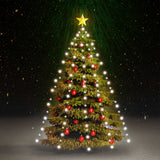 Vidaxx Weihnachtsbaumbeleuchtung mit 150 LEDs kaltweißes Netz 150 cm