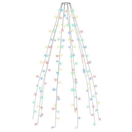 VIDAXL Weihnachtsbaumbeleuchtung mit 150 LEDs Multi -Colored Net 150 cm