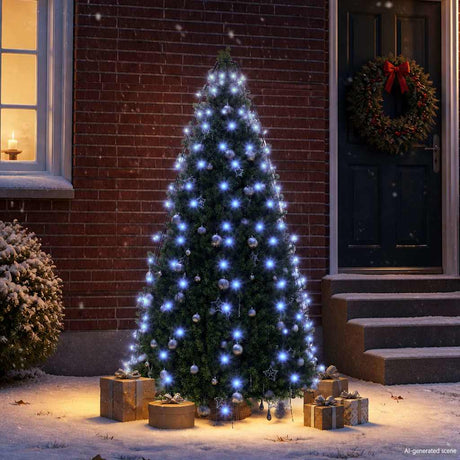 Vidaxl Weihnachtsbaumbeleuchtung mit 180 LEDs Blaues Netz 180 cm