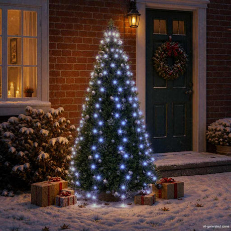 Vidaxl Weihnachtsbaumbeleuchtung mit 210 LEDs Blaues Netz 210 cm