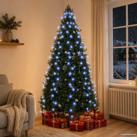 Vidaxl Weihnachtsbaumbeleuchtung mit 210 LEDs Blaues Netz 210 cm
