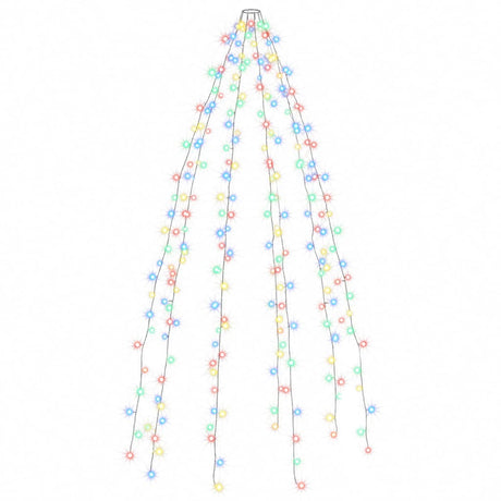 Vidaxx Weihnachtsbaumbeleuchtung mit 250 LEDs, mehrfarbiges Netz, 250 cm