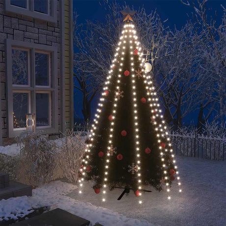Vidaxl Weihnachtsbaumbeleuchtung mit 300 LEDs kaltes weißes Netz 300 cm