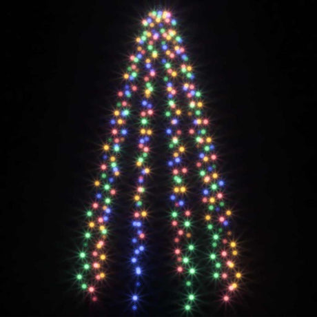 VIDAXL Weihnachtsbaumbeleuchtung mit 300 LEDs Multi -gefärbtes Netz 300 cm