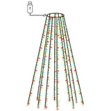 VIDAXL Weihnachtsbaumbeleuchtung mit 400 LEDs Multi -gefärbtes Netz 400 cm