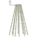 Vidaxl Weihnachtsbaumbeleuchtung 500 LEDs Multi -gelöscht in 500 cm