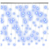 VIDAXL Light Vorhang mit 400 LEDs und 8 Funktionen 10 m blau