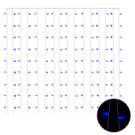 Vidaxl Light Corder Blind mit 300 LEDs und 8 Funktionen 3x3 m blau