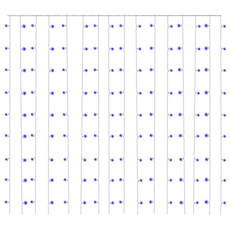 Vidaxl Light Corder Blind mit 300 LEDs und 8 Funktionen 3x3 m blau