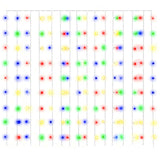 Vidaxl Light Corder Blind mit 300 LEDs und 8 Funktionen 3x3 M mehrfarbig