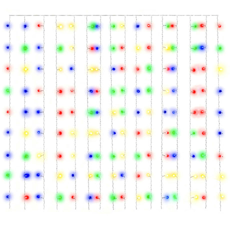 Vidaxl Light Corder Blind mit 300 LEDs und 8 Funktionen 3x3 M mehrfarbig