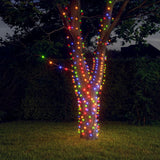 Vidaxl -Lichtkabel 2 PCs 2x200 LEDs Solar innerhalb von mehrfach gefärbter Außenseite