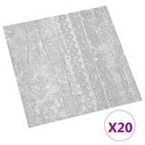 Vidaxl Dielen 20 St. Selbstadhäsiv 1,86 m² PVC Grau