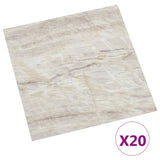 Vidaxx Bodendielen 20 Stück selbstklebend 1,86 m² PVC Beige