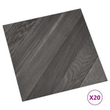 VIDAXL Dielen 20 St. Selbstadhäsiv 1,86 m² PVC gestreiftes Grau