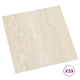 VIDAXL -Dielen 20 St. Selbstadhäsiv 1,86 m² PVC Beige