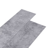 Vidaxl Dielen selbst -adhäsiv 5,21 m² 2 mm PVC Zementgrau