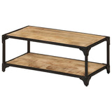 Vidaxl salontafel 90x45x35 cm massief ruw mangohout