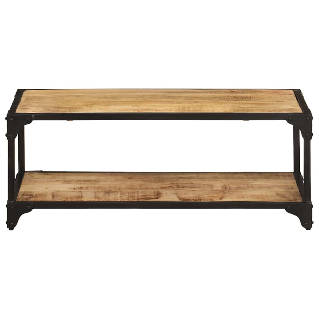 Vidaxl salontafel 90x45x35 cm massief ruw mangohout