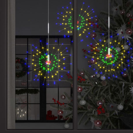 Vidaxl Weihnachtsbeleuchtungsfeuerwerk 140 LEDs außerhalb von 20 cm Multi -Colored