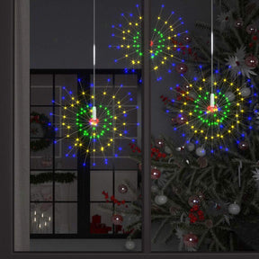 Vidaxl 2 st kerstverlichting vuurwerk 280 led's 20 cm meerkleurig