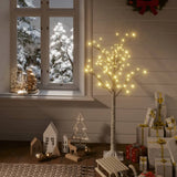 Vidaxl Christmas Tree Willow mit 120 warm -weißen LEDs innerhalb und außerhalb von 1,2 m