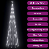 Vidaxl KegelKERSTBOOM 752 Kalt -White -LEDs 160 x 500 cm