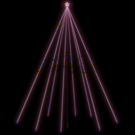Vidaxl -LED -Weihnachtsbaum in 1300 LEDs farbenfroh 8 m