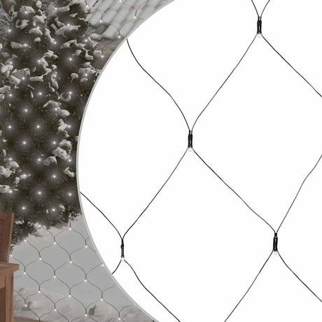 Vidaxl Weihnachtsnetzwerk beleuchtet 204 LEDs innerhalb und außerhalb von 3x2 m kaltem Weiß